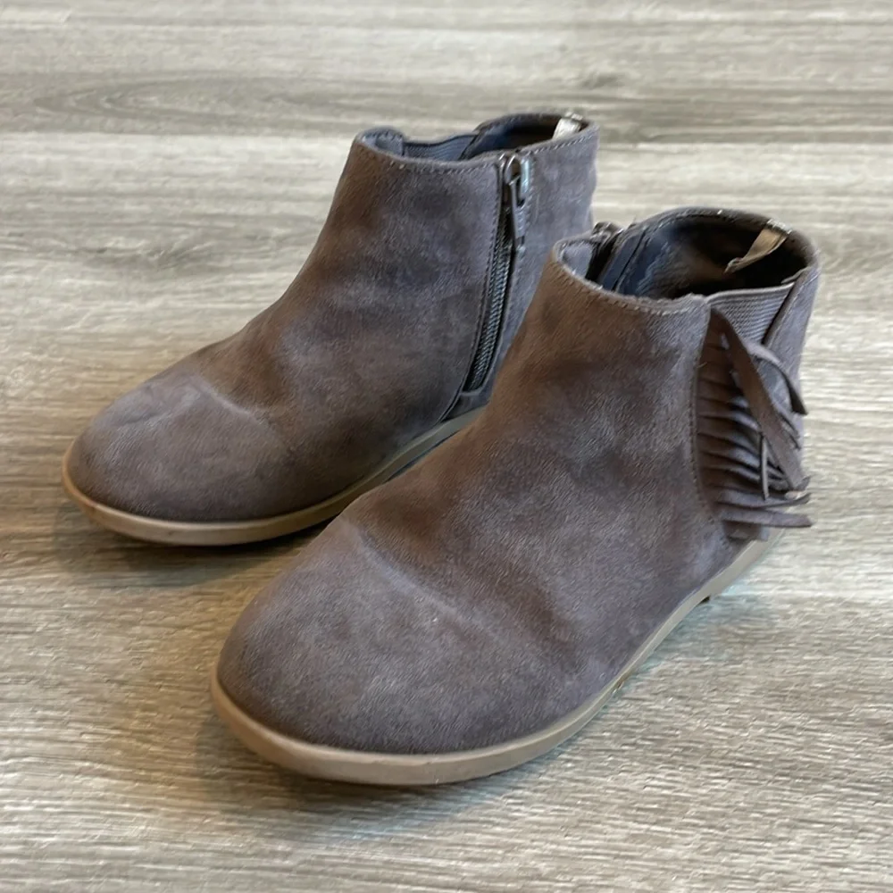 Old Navy toddler girls gray ankle boots